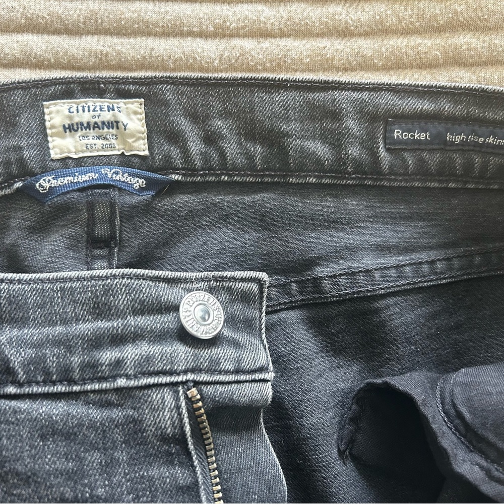 C of H Distressed Black Jeans